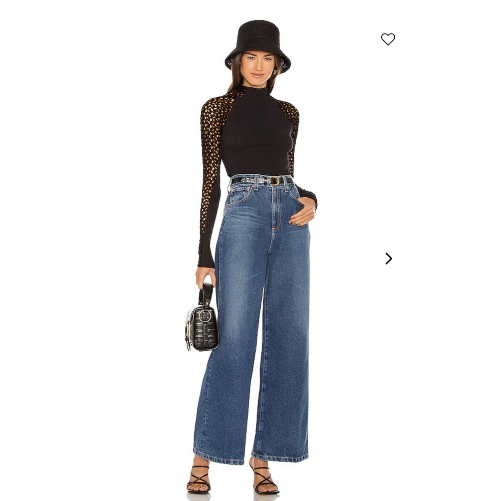 AG Adriano Goldschmied Deven High-Rise Wide-Leg Jeans In Republic Revolve Anthro